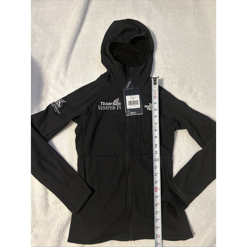 Womens The North Face XS Summit Future Fleece Black‎ Full Zip Hoody NWT Logo - Picture 2 of 9